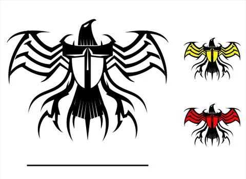 Stylized Artistic Eagle Stock Illustration