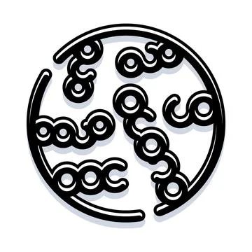 Stylized asian script typography circle logo design イラスト素材