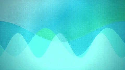 Stylized audio wave patterns oscillate in a fluid horizontal motion Stock Footage 342216686