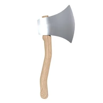 Stylized Axe isolated on white background Stockfoto's