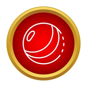 Stylized ball icon representing game and play Stock Illustration