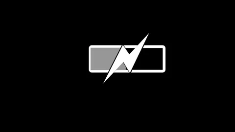 Stylized Battery Icon with Lightning Bolt Animation Vidéo 316712121