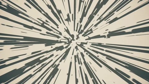 Stylized black and white rays warp background loop Stock Footage 117124822