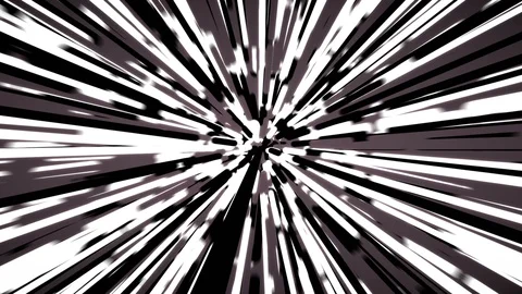 Stylized black and white rays warp background loop 2 Stock Footage 117127302