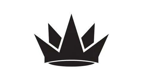 Stylized black crown Stock Illustration