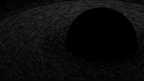 Stylized Black hole copyspace. Infinite loop. Stock Footage 143543451