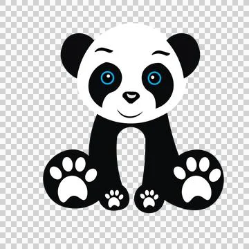 Stylized Black Teddy Bear Silhouette Icon minimalist toy Stock Illustration