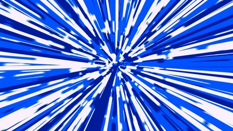 Stylized blue and white rays warp background loop Stock Footage 117126127