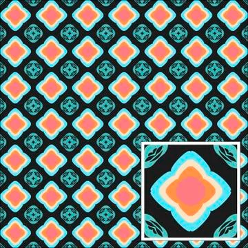 Stylized blue flowers on a gray background Illustration