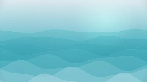 Stylized Blue Ocean Waves Motion Graphic Background Animation Stock Footage 334909546