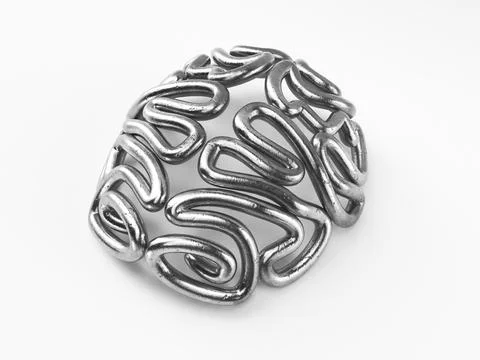 Stylized Brain Shape Stock Illustration