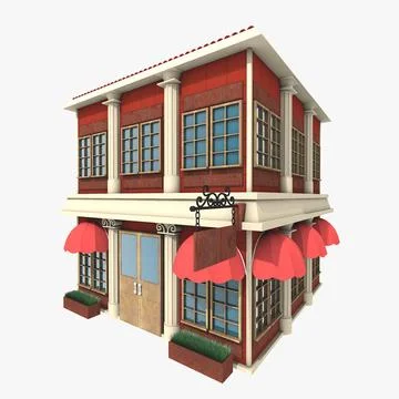 3D Model: Stylized Building ~ Buy Now #90923767 | Pond5