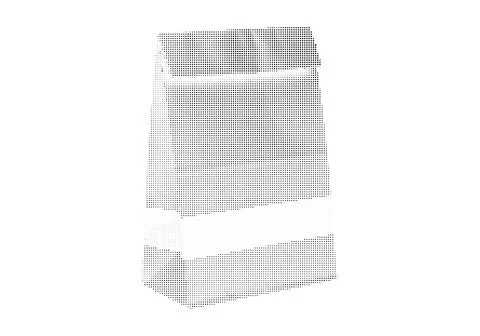 Stylized cardboard box rendered in dots, isometric view on white. Stock Illustration