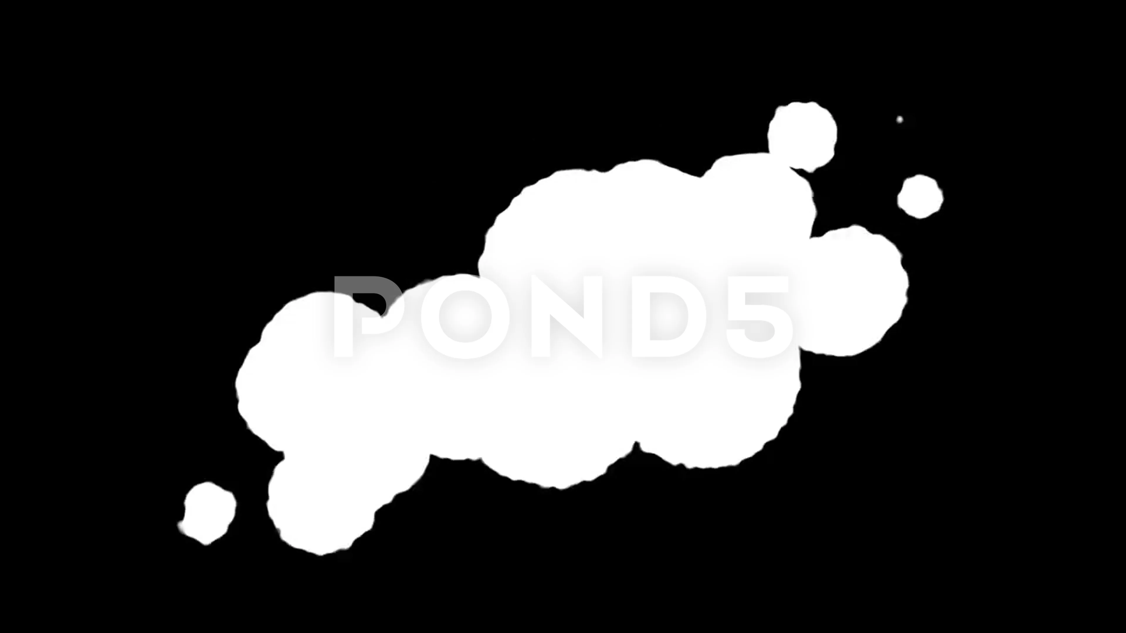 Stylized cartoon white smoke overlay ani... | Stock Video | Pond5