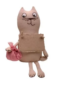 Stylized cat doll Stock Photos
