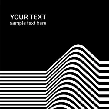 Stylized CD Cover design. Black and white version Stock Illustration