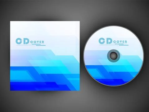 Stylized CD Cover design template. EPS 10. 스톡 일러스트