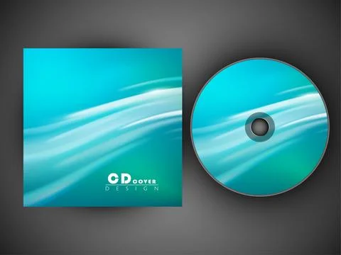 Stylized CD Cover design template. EPS 10. 스톡 일러스트