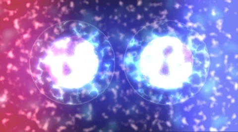 Stylized cells splitting, dividing and multiplying 스톡 동영상 58578824