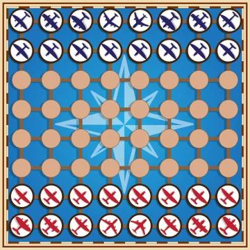 Stylized chess. Stock Illustration