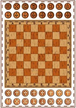 Stylized chess. Stock Illustration