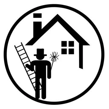 Stylized chimney sweeper illustration Stock Illustration