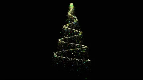 Stylized Christmas tree Stock-Footage 224376367