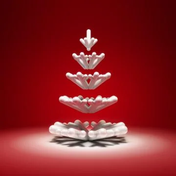 Stylized christmas tree Stock Illustration