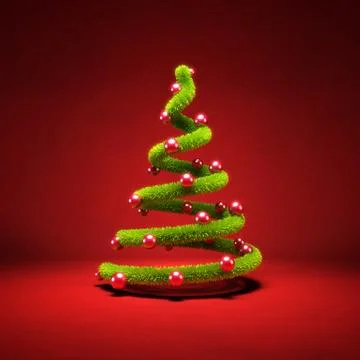 Stylized christmas tree Stock Illustration