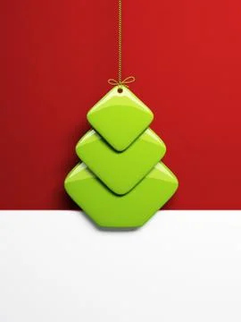 Stylized Christmas tree Stock Illustration