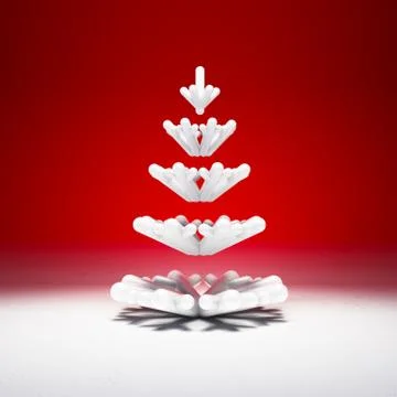 Stylized Christmas tree Stock Illustration