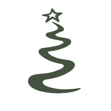 Stylized Christmas tree Stock-Illustration