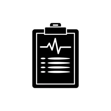Stylized Clipboard Task List Paperwork Icon Stock Illustration