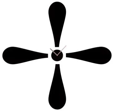 Stylized clock exclamation mark with space for branding, events, advertising.  Stock Illustration