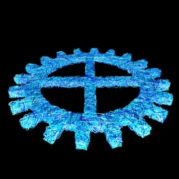 Stylized cogwheel Stock Illustration