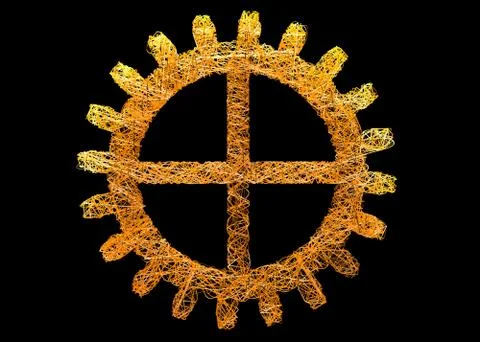 Stylized cogwheel Stock Illustration