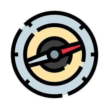 Stylized compass icon representing navigation and direction Stock Illustration