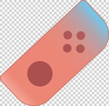 Stylized controller is floating on transparent background with gradient color Stock Illustration