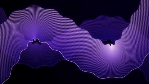 Stylized coral petals undulate in a seamless loop Stock Footage 341275178