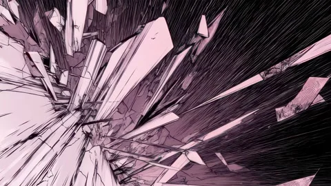 Stylized Cracked Background for Animation Stock Footage 309436677