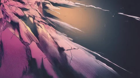 Stylized Cracked Background for Animation Stock Footage 309436752