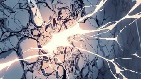 Stylized Cracked Background for Animation Stock Footage 309437397