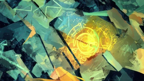 Stylized Cracked Background for Animation Video stock 309437848