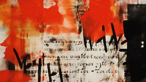 Stylized Creative Grunge Texture Layer Stock Footage 263028883