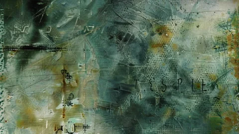 Stylized Creative Grunge Texture Visual Stock Footage 296186601