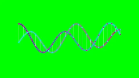A stylized digital illustration of a glowing dna double helix structure Stock Footage 341839284