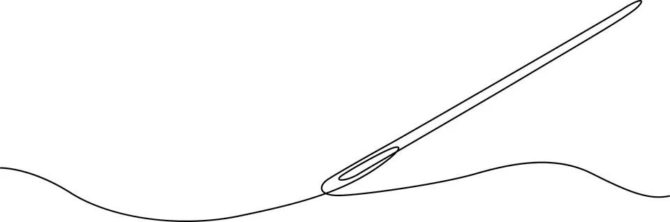 A stylized drawing of a curved line intersecting with a wavy base and an el.. Stock Illustration
