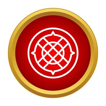 Stylized drum icon showing traditional rhythm and native art Stock Illustration