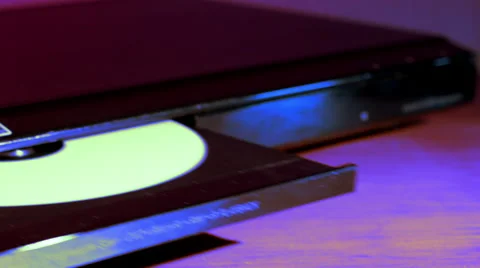 Stylized DVD player open close Video stock 50904229