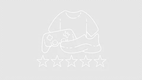Stylized E-Commerce Recommendation Motion Graphic Stars Rating Pop Up Apparel Stock Footage 343568031